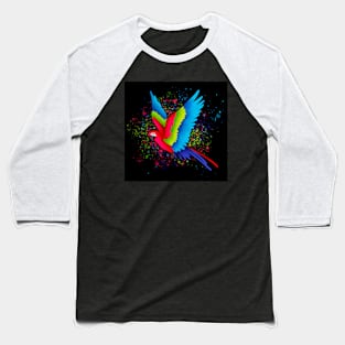 Colorful Parrot Baseball T-Shirt